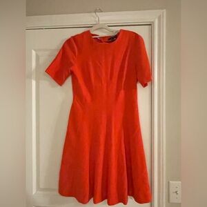 Banana Republic Vibrant Red Midi Dress